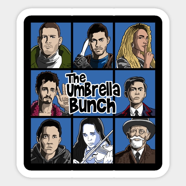 The umbrella Bunch (color) Sticker by Andriu